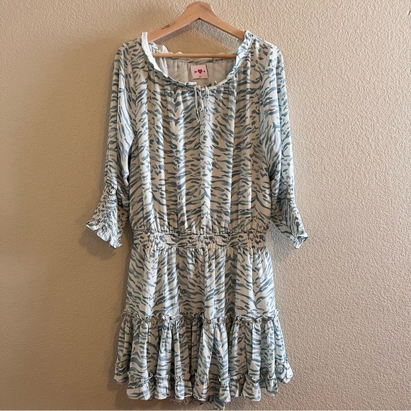 Buddy Live Bronx Smocked Mini Dress Size Large - Picture 1 of 10